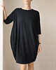 sukienki midi damskie Sukienka beczka Czarna 1