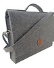 torby na ramię Duża Torba Na Laptopa 15'6" - teczka szara 1