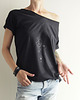 t-shirt damskie Czarny alchemic  na czarnej koszulce Oversize 1