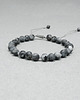 bransoletki na sznurku Szare kamienie Bransoletka z regulacją 3