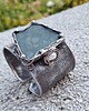 bransoletki wire wrapping Jadeit i perła - bransoletka regulowana 3