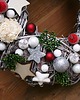 wianki bożonarodzeniowe Wieniec na Boże Narodzenie - SILVER  XMAS 2