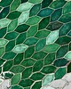 kafle i panele Kafle ceramiczne  zielone liście 1