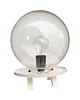 lampy stołowe Lampa Space Age z kulistym kloszem bubble glass, Niemcy lata 70. 3