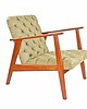 fotele Fotel CAPH CHESTERFIELD - pikowany, drewniana rama 1