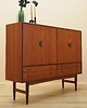 komody Highboard tekowy, duński design, lata 60, produkcja: Dania 3