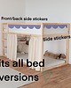 naklejki ścienne do pokoju dziecka Naklejka na łóżko Ikea Kura 1