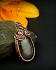 wisiory Wisiorek z agatem wire wrapping 4