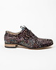 półbuty damskie Skórzane półbuty jazzówki Zapato model 246 czarny ornament 2
