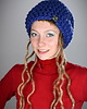 czapki damskie DreadLove Mono 11 - ULTRAMARYNA 1