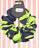 gumki do włosów L średnia gumka do włosów jedwab naturalny scrunchie granatowa zielona 2