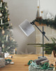 lampy stołowe Regulowana lampa stołowa do salonu z welurowym kloszem MALI VELUR 2