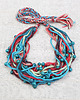 kolie 5815 Wielobarwny naszyjnik handmade z drewnianymi koralikami 1