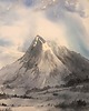 obrazy WYPRZEDAŻ SZTUKI! Akwarela Pejzaż zimowy oryginalny obraz 300g 32x46 cm 1