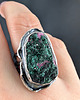 pierścionki srebrne Pierścionek Malachit włóknisty z kobaltokalcytem 3