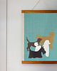 plakaty Psy na spacerze - plakat 50x70 cm fine art 3