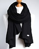 szale damskie Szal bawełniany damski, duży szal szalik damski CZARNY 1