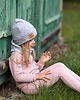 czapki dziecięce Czapka z kominem  jesienna dziecięca - szary melanż 2