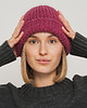 czapki damskie Czapka DARLA - malinowa / różowa - Handmade - Merino, alpaka, jedwab 1