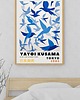 plakaty PLAKAT dekoracyjny ptaki Yayoi Kusama,  niebieski poster 3