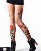 legginsy Legginsy cieliste z tatuażem Tribal & Roses 1