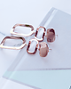 kolczyki pozłacane Kolczyki pozłacane biurowe Nuptia Rose Gold 9