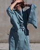 bluzki kimonowe damskie Lniane kimono maxi 100% LEN 3