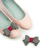 klipsy do butów Klipsy do butów Coquet - Lovely / Black Stripes 2