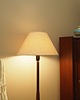 lampy podłogowe Lampa podłogowa z tkaniną w liście, duński design lat 60. 1