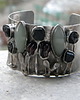 bransoletki z kamieni naturalnych (zam) Surowe czarne turmaliny   - BRANSOLETA MANKIET  CUFF 1