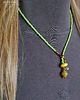 chokery Boho, uroczy naszyjnik z drobnych koralików z cytryną, PREZENT handmade 2