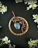 wisiory Akwamaryn wisiorek wire wrapping 9
