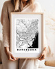 plakaty Plakat Barcelona - mapa 3