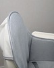 poduszki do pokoju dziecka Wkładka do krzesełka Ikea Antilop, szary len wodoodporny 2