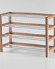 regały Drewniany Regał na buty bench4home Przedpokój 6