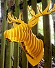 Ozdoby na ścianę Dekoracja na ŚCIANE poroże JELENIA, RENIFERA sklejka, puzzle 3d, drewno 4