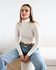 swetry damskie  Golf Simple merino kremowy 2
