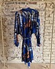 szlafroki damskie Szlafrok narzutka kimono w egzotyczne rosliny 2
