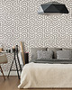 tapety i naklejki ścienne Powtarzalny szablon malarski / HEXAGON SWIRL 2