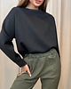 bluza bez kaptura damska Bluza basic Nero 1