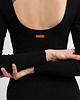 body damskie Body z dekoltem na plecach-czarny(LA-061) 6