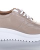 sneakersy damskie Sneakersy skórzane - sznurowane + suwak   (7115) 3