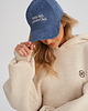 czapki damskie Sztruksowa czapka BASEBALLOWA niebieska 8