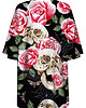 t-shirt damskie DR.CROW T-shirt Damski Oversize Skull in Roses 1