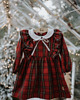 sukienki dla dziewczynki Świąteczna sukienka w  Szkocką kratę Z FALBANKAMI 1