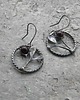 kolczyki wire wrapping Granaty  -  gałązki  -  kolczyki 2