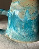 kubki Kubek ceramiczny niebiesko różowy 1