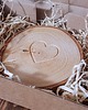 podkładki do kuchni Drewniana podkładka plaster Serduszko 4