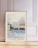 plakaty PLAKAT Claude Monet, zimowy pejzaż, wiejski krajobraz 6