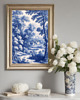 plakaty PLAKAT Toile de jouy, biało niebieska dekoracja, chinoiserie 6